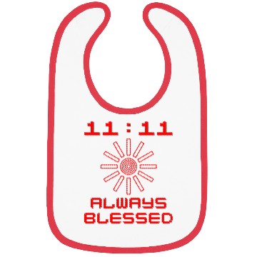 Discover 11:11 Always Blessed Bibs