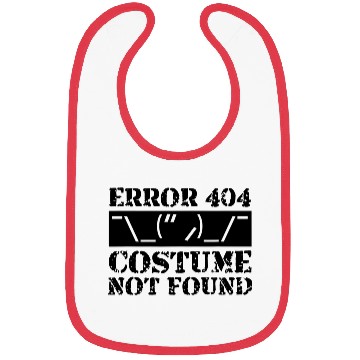 Discover Error 404 Costume Not Found Funny Halloween Gifts Bibs