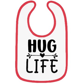 Discover Hug life Heart Bibs