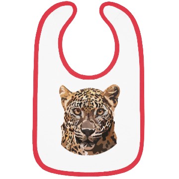 Discover African Leopard poster Bibs