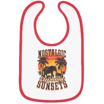 Discover Elephant Nostalgic Elephant Sunsets Bibs