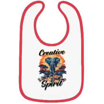 Discover Elephant Creative Elephant Spirit Bibs