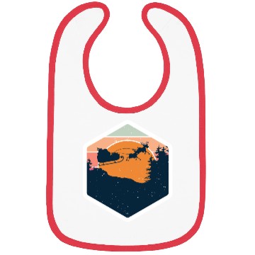 Discover Santa Claus Sled Bibs