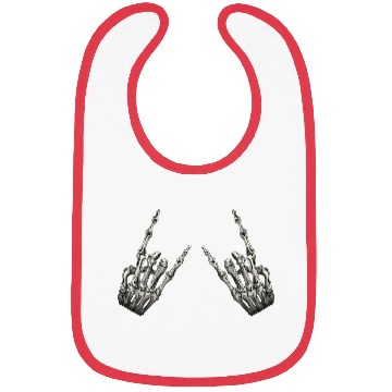 Discover Rock On Rock Star Skeleton Hands Rocker Halloween Bibs