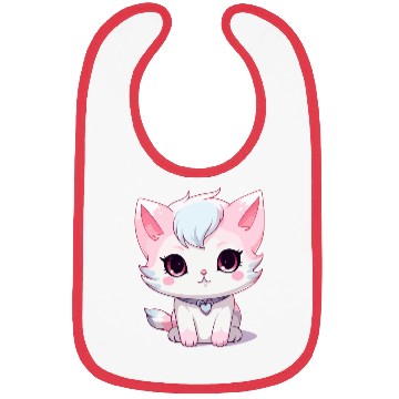 Discover Anime kawaii kitty, cute cat and neko Bibs