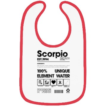 Discover Scorpio zodiac 1994 Bibs