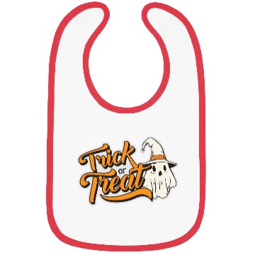 Discover trick or treat halloween with cute ghost Bibs