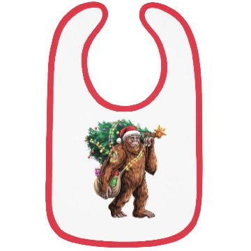 Discover Bigfoot Christmas Tree Lights Xmas Sasquatch Lover Bibs