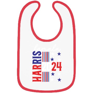 Discover Kamala Harris 2024 For President Campaign US Flag Bibs