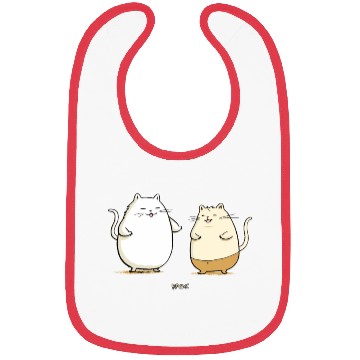 Discover Chubby Cat Friends Bibs
