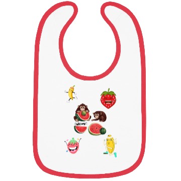 Discover Funny fruit design. Bibs