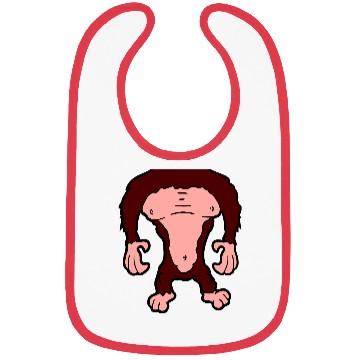 Discover Funny Gorilla Body Without Head Halloween Cost Bibs