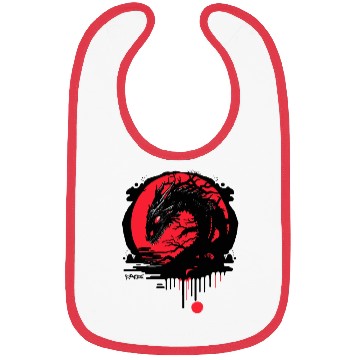 Discover Red Sun Dragon - Eastern Style Bibs
