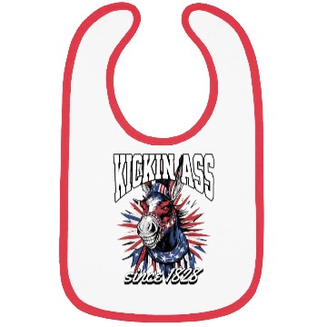 Discover Patriotic American Donkey Democrat Bibs