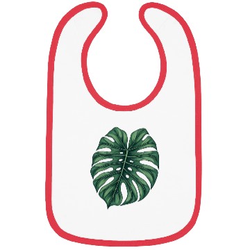 Discover Monstera Leaf Art for Nature Lovers Bibs