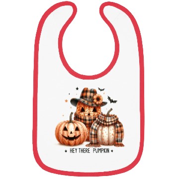 Discover Hey There Pumpkin Bibs