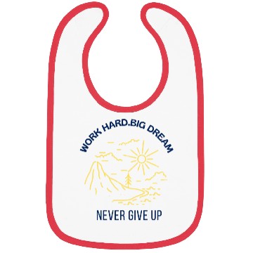 Discover Never give up Bibs