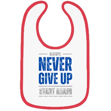 Discover Never give up 2 Bibs