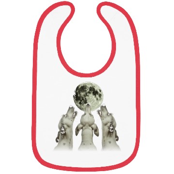 Discover Great Dane Dog Howling Moon Bibs