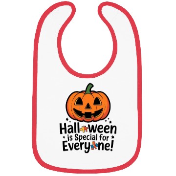 Discover Festive Jack-O'-Lantern Halloween Design Bibs