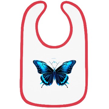 Discover Celestial Blue Butterfly Bibs