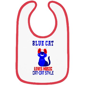 Discover BLUE CAT LOVES MUSIC Bibs