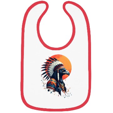 Discover Wind Feather Native American Illustration Bibs