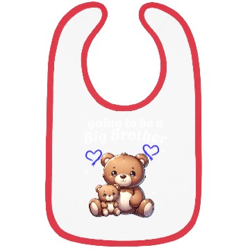 Discover I'm Going To Be A Big Brother Cute Teddy Bears, Bibs