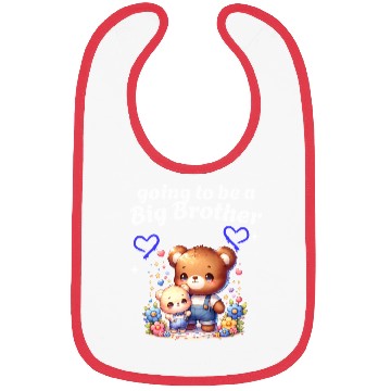 Discover I'm Going To Be A Big Brother Cute Teddy Bears, Bibs