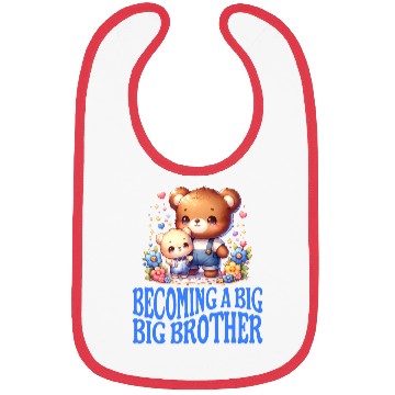 Discover Soon I'll Be A Big Brother Cute Teddy Bears Bibs