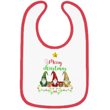 Discover Gnomes Christmas Tree Funny Xmas Holidays Bibs