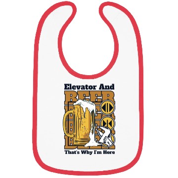 Discover Elevator And Beer That's Why I'm Here Elevator Bibs