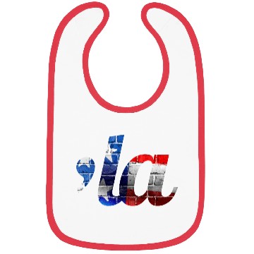 Discover Comma la Kamala Harris USA flag Bibs