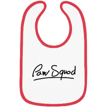 Discover "Pawsquad" Black Design Bibs