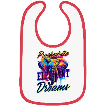 Discover Elephant Psychedelic Elephant Dreams Bibs