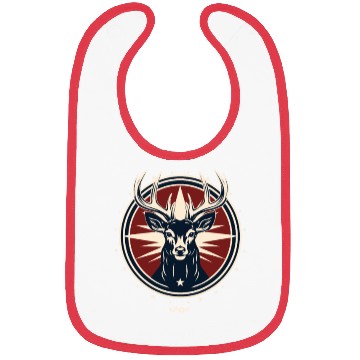 Discover Strong Deer Emblem Bibs