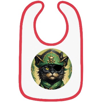 Discover Pirate cat Bibs