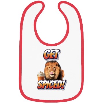 Discover Fierce Lion 'Get Spiced!' Pumpkin Spice Fall Desig Bibs