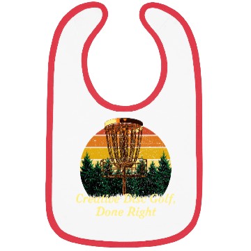 Discover Creative Disc Golf Done Motivational Quote Golfer Bibs