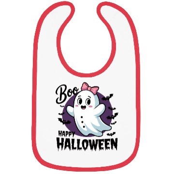 Discover Spooky Cute: Ghost with Bow Bibs