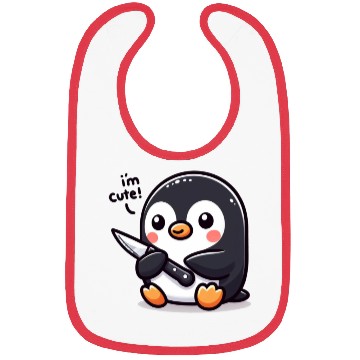 Discover Penguin I'm Cute! Bibs