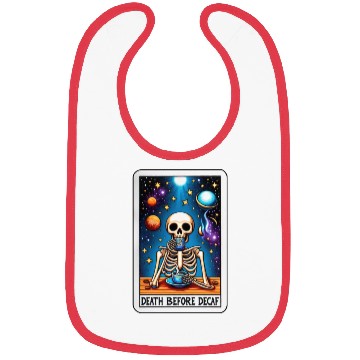 Discover Tarot Card Collection - Death Before Decaf Bibs