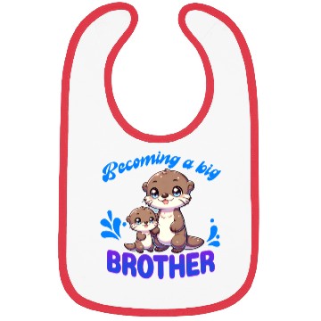 Discover Soon I'll Be A Big Brother, Sweet Otter Brother Bibs
