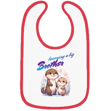 Discover Soon I'll Be A Big Brother, Sweet Otter Brother Bibs