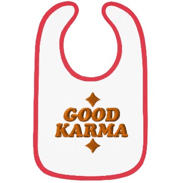 Discover Good Karma embroidered Bibs
