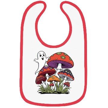 Discover Bibs mushrooms halloween
