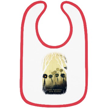 Discover 100% Zombies Bibs