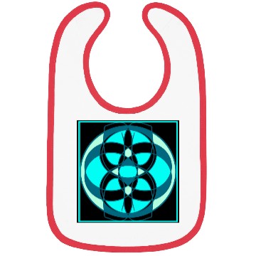 Discover Black and blue abstract design Bibs