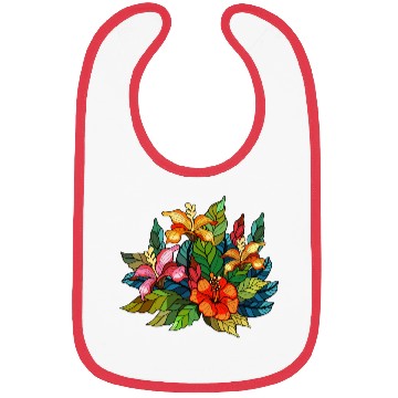 Discover Hibiscus bouquet Bibs