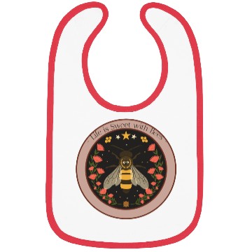 Discover Life is Sweet with Bees Bibs